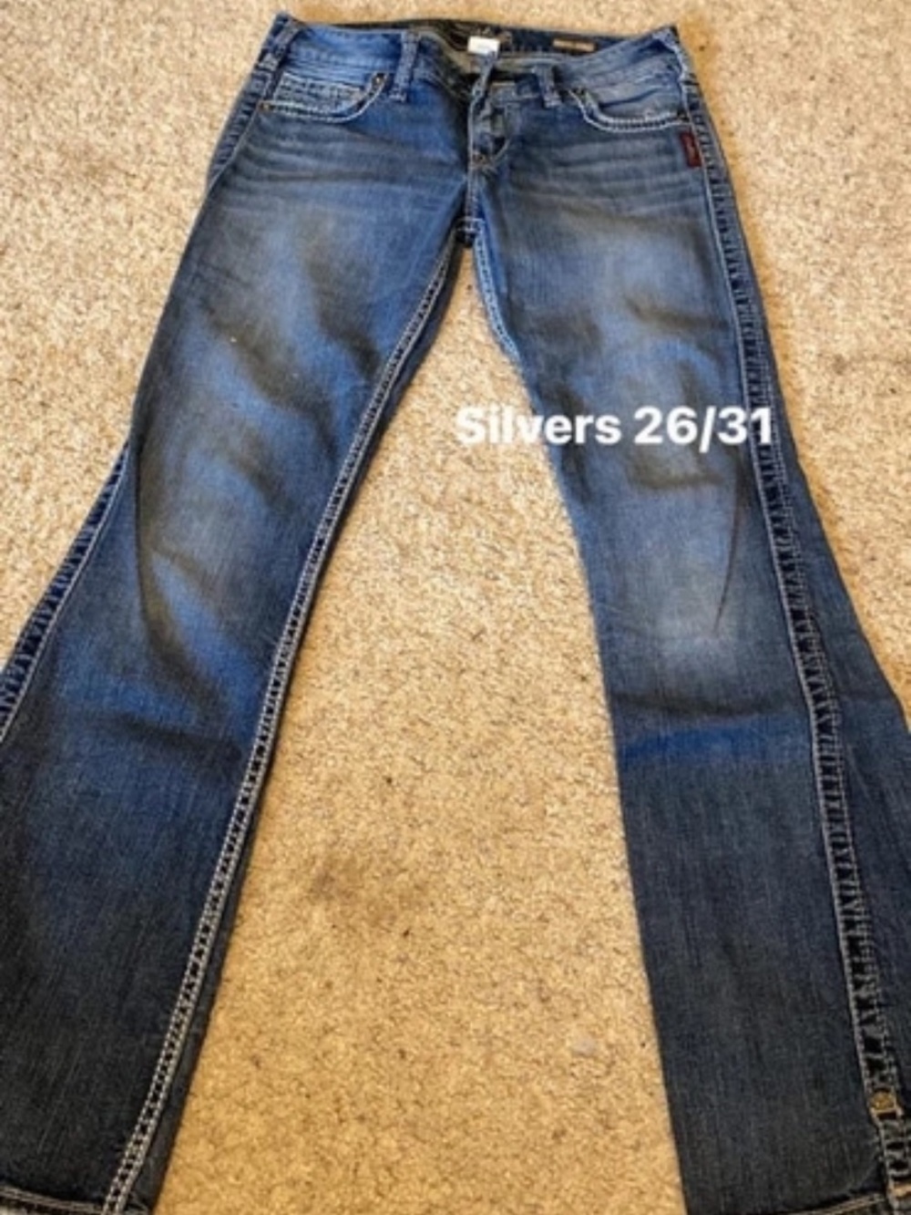 Silver Jeans Women's Dark Blue Flare Jeans